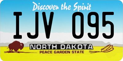 ND license plate IJV095