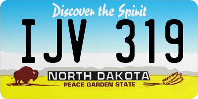 ND license plate IJV319
