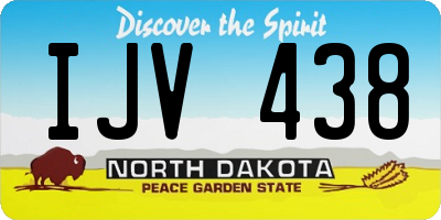 ND license plate IJV438