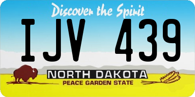 ND license plate IJV439
