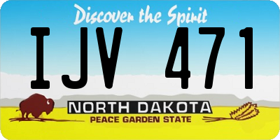 ND license plate IJV471