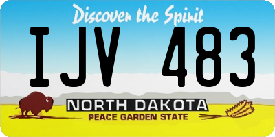 ND license plate IJV483