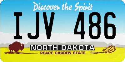 ND license plate IJV486