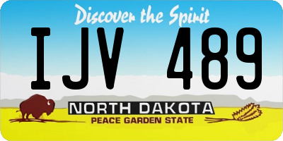 ND license plate IJV489