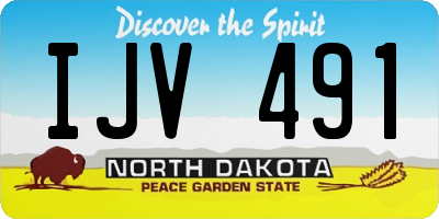ND license plate IJV491