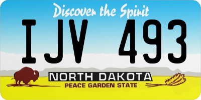 ND license plate IJV493