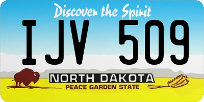 ND license plate IJV509