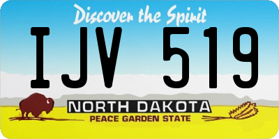 ND license plate IJV519