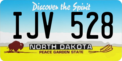 ND license plate IJV528