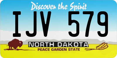ND license plate IJV579
