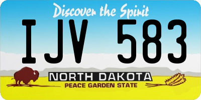 ND license plate IJV583