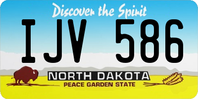 ND license plate IJV586
