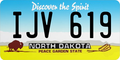 ND license plate IJV619