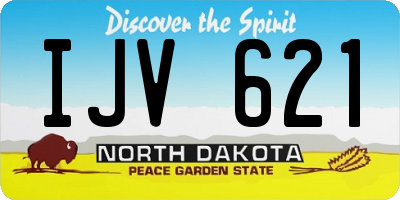ND license plate IJV621