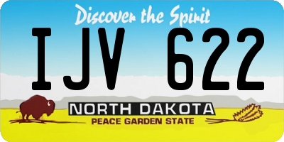 ND license plate IJV622