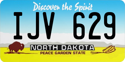 ND license plate IJV629