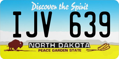 ND license plate IJV639