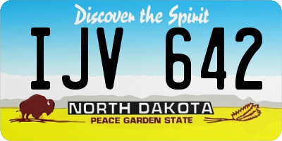 ND license plate IJV642
