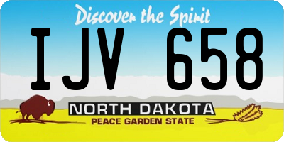 ND license plate IJV658