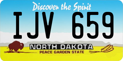 ND license plate IJV659