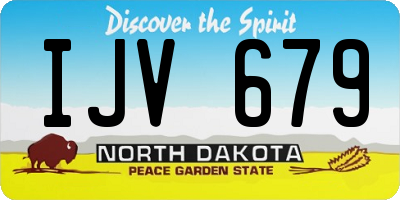 ND license plate IJV679