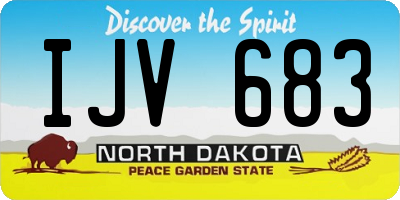 ND license plate IJV683