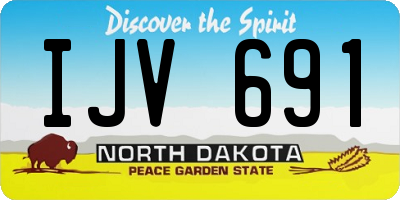 ND license plate IJV691