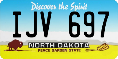 ND license plate IJV697