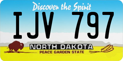 ND license plate IJV797