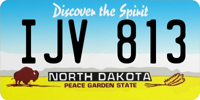 ND license plate IJV813
