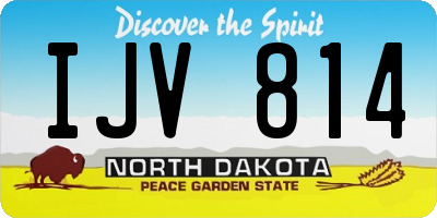 ND license plate IJV814