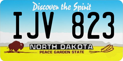 ND license plate IJV823