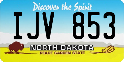 ND license plate IJV853