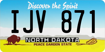 ND license plate IJV871