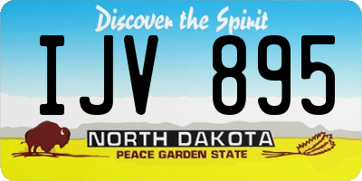ND license plate IJV895
