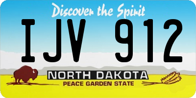 ND license plate IJV912