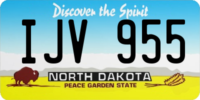 ND license plate IJV955