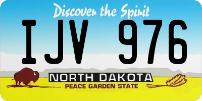 ND license plate IJV976