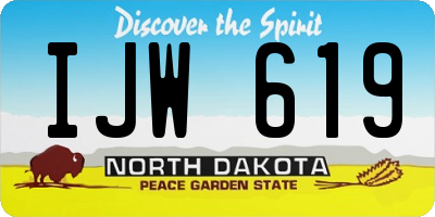 ND license plate IJW619