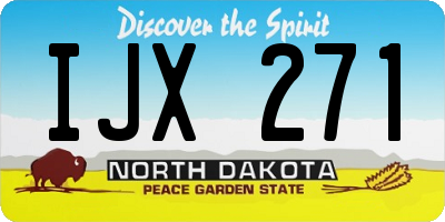 ND license plate IJX271