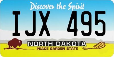ND license plate IJX495