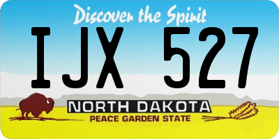 ND license plate IJX527