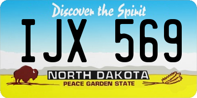 ND license plate IJX569