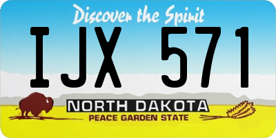 ND license plate IJX571