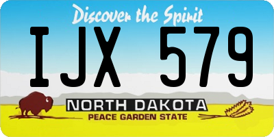 ND license plate IJX579