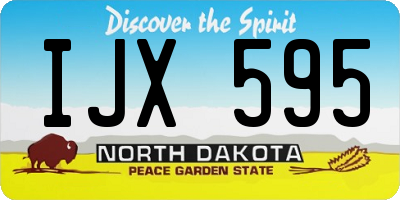 ND license plate IJX595