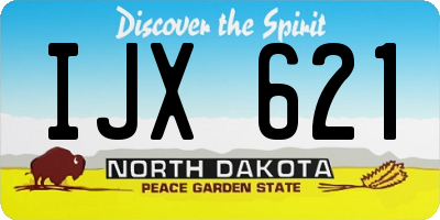 ND license plate IJX621