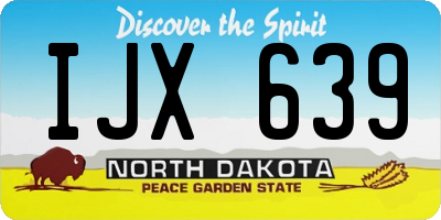 ND license plate IJX639