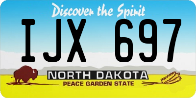 ND license plate IJX697