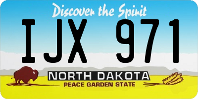 ND license plate IJX971